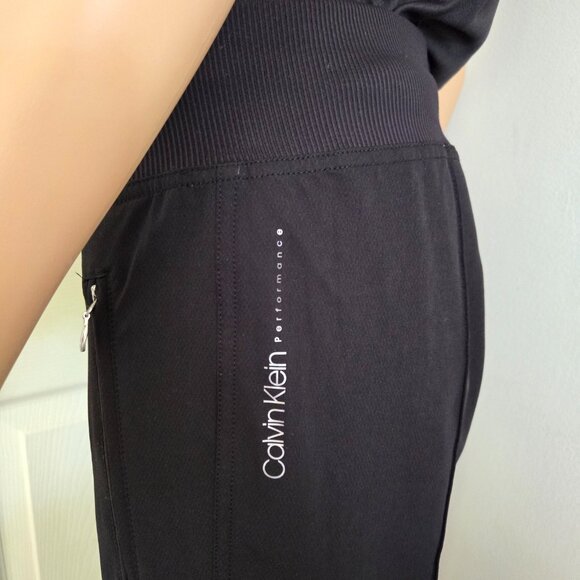 CALVIN KLEIN Performance Pintuck Elastic Waist Drawstring Joggers Size XS - Picture 8 of 11